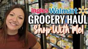 A DIFFERENT KIND OF GROCERY HAUL | INGLES SHOP WITH ME | WALMART GROCERY HAUL + MEAL PLAN