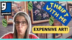 I BOUGHT ART WORTH OVER $100 at Goodwill! Thrift With Me