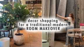 decor shopping for a traditional modern ROOM MAKEOVER! | XO, MaCenna Vlogs
