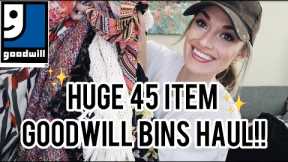 HUGE 45 Item Goodwill Outlet [Bins] Thrift Haul!! Amazing finds to Resell on Poshmark for a Profit $