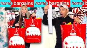EARLY budget CHRISTMAS shopping at HOME BARGAINS *super cheap haul