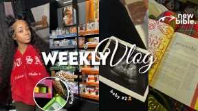 WEEKLY VLOG | I GOT TO SEE BABY #2 + HYGIENE SHOPPING + GOD KEEPS ON BLESSING ME + MOM LIFE & MORE!