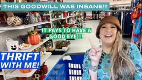 THIS GOODWILL WAS INSANE!!! Thrift With Me! Thrifting For Vintage To Flip For Profit | Oregon Haul