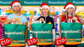 Christmas POUNDLAND gift SHOPPING challenge! 🎁  £10 budget!