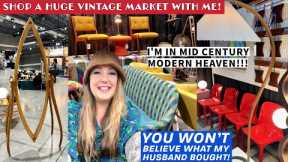 VINTAGE MARKET SHOPPING! Looking For GREAT DEALS At A Massive Vintage Market | Shop With Me!