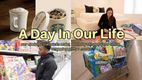 A Day In Our Life! Running Errands, Our NEW Starbucks Order, Birthday Shopping For Shine + more!