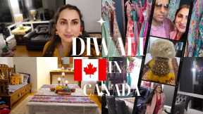 Diwali in Canada 2023 Vlog: Grocery shopping Diwali decorations: Diwali Party