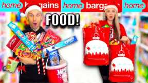 Budget CHRISTMAS FOOD shopping at HOME BARGAINS *how much can we buy for £30?