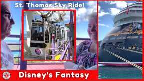 DISNEY Fantasy Sky Ride excursion at St. Thomas | Lunch Dining Review with Amazing Views