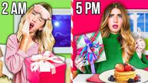 24 HOUR CHRiSTMAS GiFT EXCHANGE!! 24 PRESENTS FOR 24 PEOPLE! Can We Do It? 🎁⏳🎄