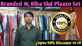 ORIGINAL W, BIBA SKD PLAZZO SET WAREHOUSE | M.no-8383907474 | Cheapest export surplus warehouse