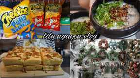 Grocery shopping | Pork floss cake | Vietnamese pancakes | Homesense | Ribs congee
