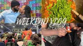 MY WEEKEND IN CANADA 🇨🇦 | FIRST BRAIDS, GROCERY SHOPPING, MEAL PREP, CHURCH, HANGOUT