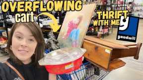 GOODWILL Cart Was OVERFLOWING | Thrift With Me | Reselling