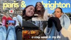 vlog: a week with us 🧸 paris, cosy friend days + shopping in brighton!