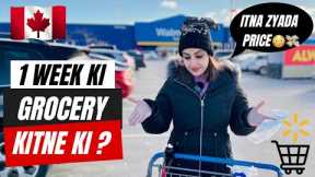 GROCERY PRICES IN 2024😳😰 ||WEEKLY GROCERY EXPENSES OF AN INTERNATIONAL STUDENT IN CANADA🇨🇦 @Walmart