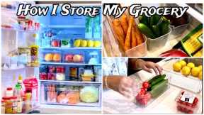 How I store my Grocery/Fridge Restock/Grocery Haul/Fridge organisation