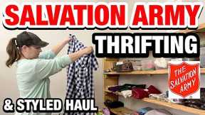 I ALWAYS CATCH FLAK ABOUT THIS! THRIFTING/THRIFT WITH ME IN SALVATION ARMY + STYLING MY THRIFT HAUL