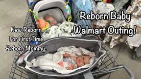 Reborn Baby Walmart Outing Shopping For First Time Reborn Doll Mommy Gift Basket!