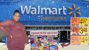 Shop with me at Walmart for a MASSIVE grocery haul | The storm is coming!!