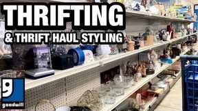 THRIFTING GOODWILL AND THRIFT HAUL STYLING! See how I style thrifted home decor in my home.