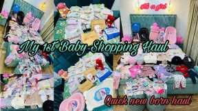My 1st baby shopping haul | mom to be | quick new born haul | new born Assentials | Baby shopping