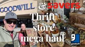 Goodwill thrift with me & Estate Sale Epic Cottage Decor Thrifting for profit - reselling