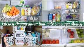 Kitchen Organization that will save you Money ~ DOLLAR TREE ORGANIZATION ~ Best Organization Hacks