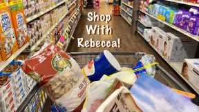 ASMR Grocery shop with Rebecca! (Soft Spoken version) Vlog style shopping trip & grocery haul!
