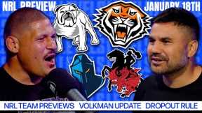 NRL 2024 TEAM PREVIEWS: Cantebury Bulldogs, Wests Tigers, Gold Coast Titans & St George Dragons