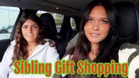 SIBLING Christmas GIFT EXCHANGE! COME Shopping with Us! Emma and Ellie