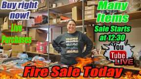Live Fire Sale Buy Direct From Me Lots of Misc items, home decor, toys, mystery boxes and more