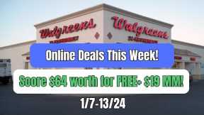 Walgreens Online Deals! Score $64 Worth for FREE+ $19 Money Maker! 1/7-13/24