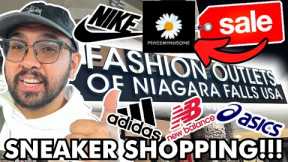 SNEAKER SHOPPING AT THE FASHION OUTLETS AT NIAGRA! (HYPE SNEAKER FINDS UNDER RETAIL!!!)