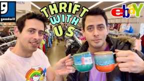 THRIFT with US ME Goodwill Hit 3 Thrift STORES! Sourcing Thrifting to RESELL ON eBay PROFIT