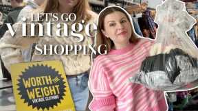 VINTAGE SHOP WITH ME + Haul - Worth The Weight Thrift Shopping Experience