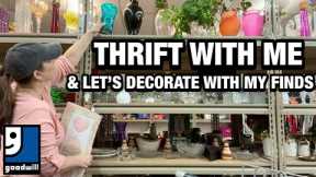 A successful day GOODWILL THRIFTING! Come home decor THRIFT WITH ME + how I decorate my THRIFT HAUL