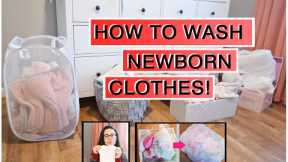HOW I WASHED MY NEWBORN CLOTHES BEFORE BIRTH | PREPARING FOR BABY | Wash baby clothes before use