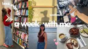 vlog: spend the week with me! book shopping/haul, girlhood, health routine