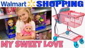 😃Yay! Walmart Trip With Skye! 🛒My Sweet Love Shopping Cart Unboxing & Review!
