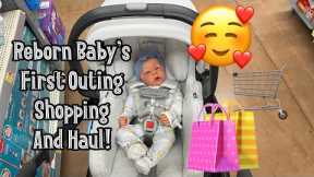 Reborn Baby's First Outing Shopping And Haul! Marshall's And Walmart