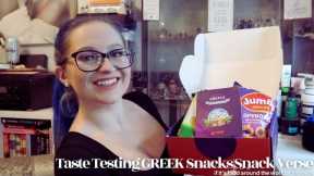 Taste Testing GREEK Snacks|Snack Verse