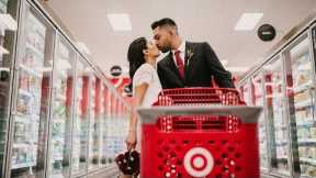 Couple Who Love Shopping at Target Take Wedding Photos at Store
