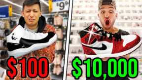 $10,000 VS $100 Sneaker Shopping