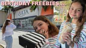 Getting my Birthday 🎂 Freebies | SISTER FOREVER