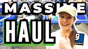 MASSIVE HAUL! Goodwill Bins + Thrift Store + Thred Up + Crossroads - Reseller Vlog #24