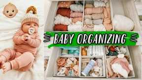 HOW I ORGANIZE BABY CLOTHES! + putting away newborn size :(