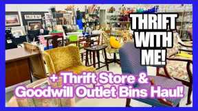 GREAT TRIP TO THE THRIFT! THRIFTING 2024 #9 & Haul! + Goodwill Bins Haul! Cottage, Vintage, RESALE!