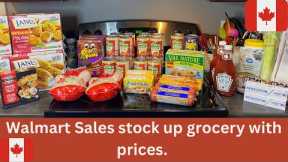 WALMART Grocery  SALE stock up with prices.