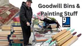 Treasure Hunting At the Goodwill Bins - Shopping Our Store Cottage Makeover Challenge - Reselling